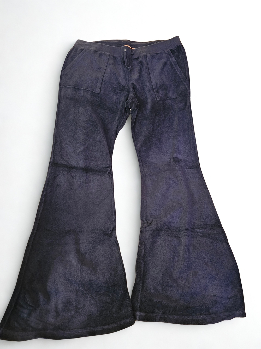 Juicy Couture Navy Blue Velvet Flared Pants